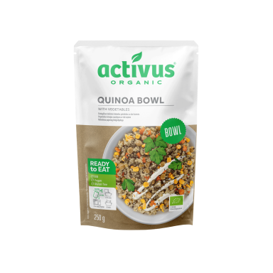 Ekologiškas bolivinės balandos patiekalas ACTIVUS su daržovėmis, 250g, LT-EKO-001 Ekologiškas bolivinės balandos patiekalas ACTIVUS su daržovėmis, 250g, LT-EKO-001