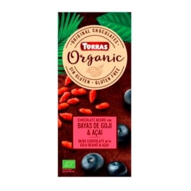 Ekologiškas šokoladas TORAS su goji ir acai uogomis, 100 g, LT-EKO-001 Ekologiškas šokoladas TORAS su goji ir acai uogomis, 100 g, LT-EKO-001