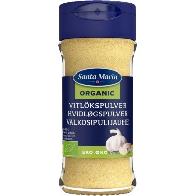 Ekologiški česnakų milteliai SANTA MARIA,  46 g LT-EKO-001