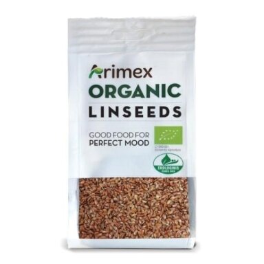 Ekologiškos linų sėmenys Arimex Organic, 200g, LT-EKO-001 Ekologiškos linų sėmenys Arimex Organic, 200g, LT-EKO-001