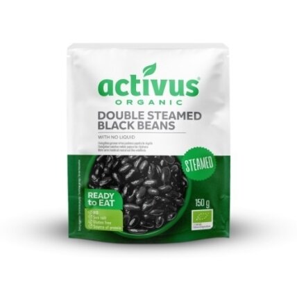 Ekologiškos juodosios pupelės be skysčio ACTIVUS, plast. maišelyje, 150g LT-EKO-001 Ekologiškos juodosios pupelės be skysčio ACTIVUS, plast. maišelyje, 150g LT-EKO-001
