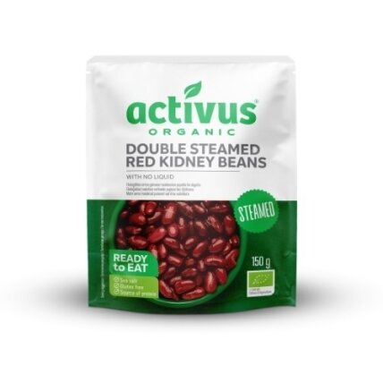 Ekologiškos raudonosios pupelės be skysčio ACTIVUS, plast. maišelyje, 150g LT-EKO-001 Ekologiškos raudonosios pupelės be skysčio ACTIVUS, plast. maišelyje, 150g LT-EKO-001