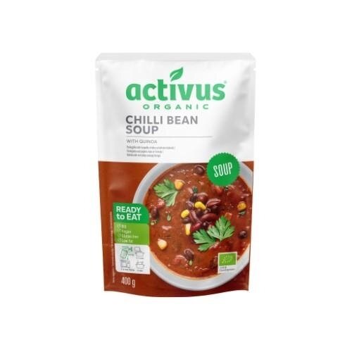 Ekologiška aštri veganiška pupelių sriuba ACTIVUS, plast. maišelyje, 400g, LT-EKO-001