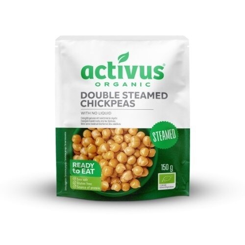 Ekologiški avinžirniai be skysčio ACTIVUS, plast. maišelyje, 150g LT-EKO-001 Ekologiški avinžirniai be skysčio ACTIVUS, plast. maišelyje, 150g LT-EKO-001