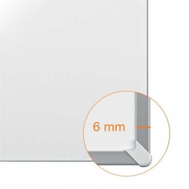 Emaliuota baltoji magnetinė lenta NOBO Impression Pro, 180x120 cm, aliuminio rėmas 5