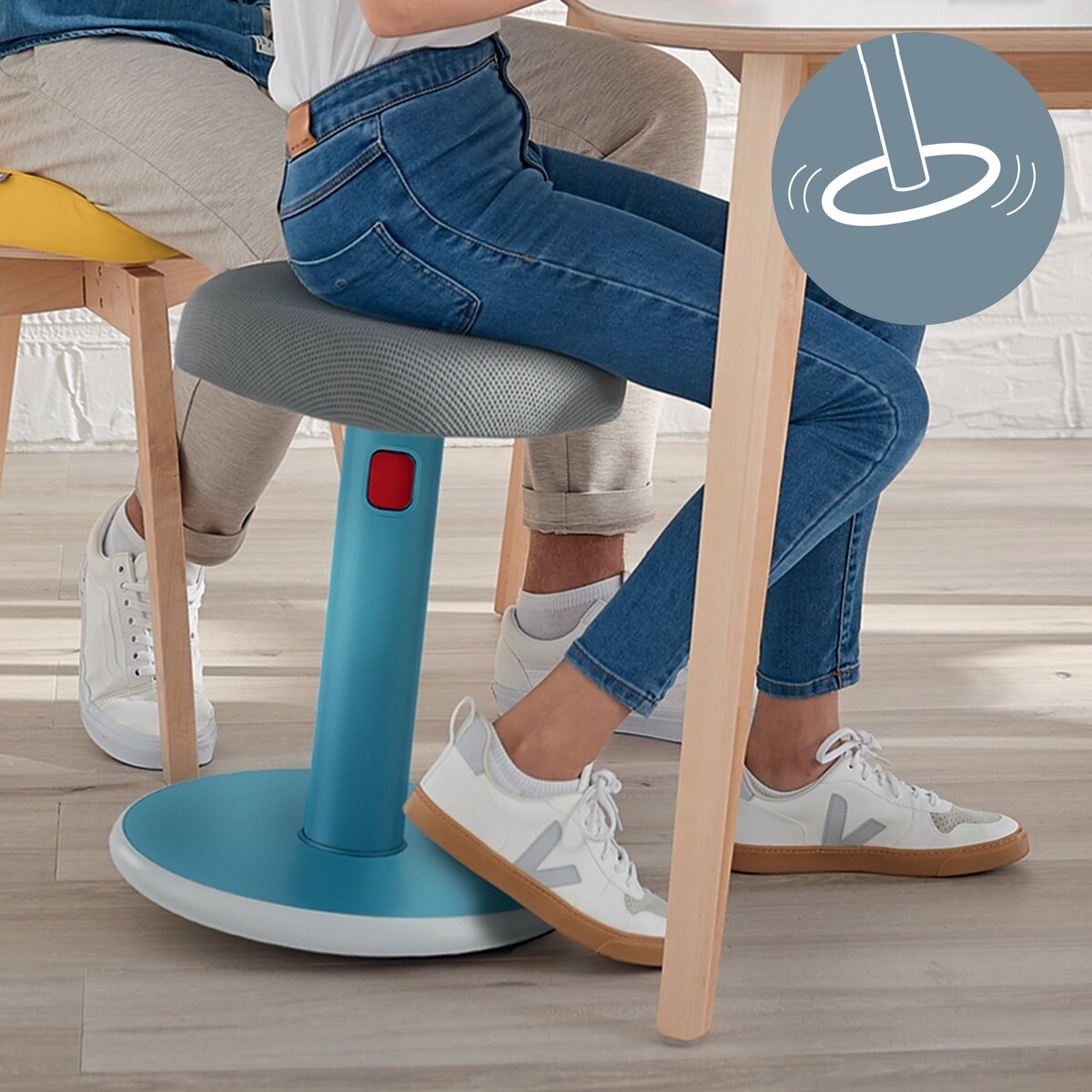 Ergonomiška kėdė Leitz Ergo Cosy, „du viename“, ramios mėlynos spalvos 3 Ergonomiška kėdė Leitz Ergo Cosy, „du viename“, ramios mėlynos spalvos 3