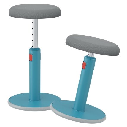 Ergonomiška kėdė Leitz Ergo Cosy, „du viename“, ramios mėlynos spalvos Ergonomiška kėdė Leitz Ergo Cosy, „du viename“, ramios mėlynos spalvos