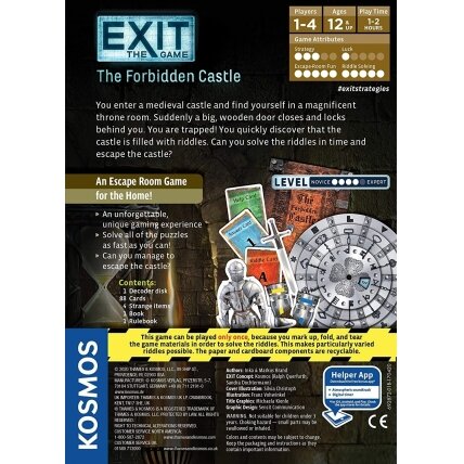 EXIT mokslinis žaidimas The Forbidden Castle  2
