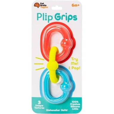 Fat Brain Toys sensoriniai žiedai „Plip Grips“ Fat Brain Toys sensoriniai žiedai „Plip Grips“