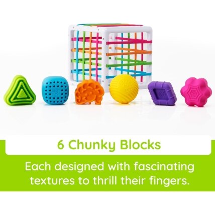 Fat Brain Toys Inovatyvus sensorinis kubas „InnyBin“ 2 Fat Brain Toys Inovatyvus sensorinis kubas „InnyBin“ 2