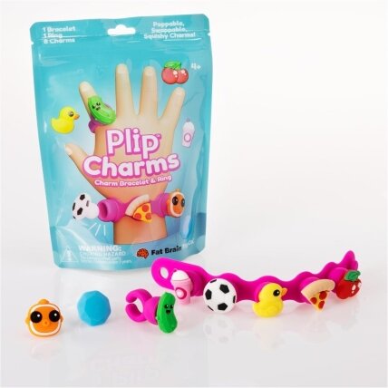 Fat Brain Toys Plip Charms silikoninė apyrankė - turkio Fat Brain Toys Plip Charms silikoninė apyrankė - turkio