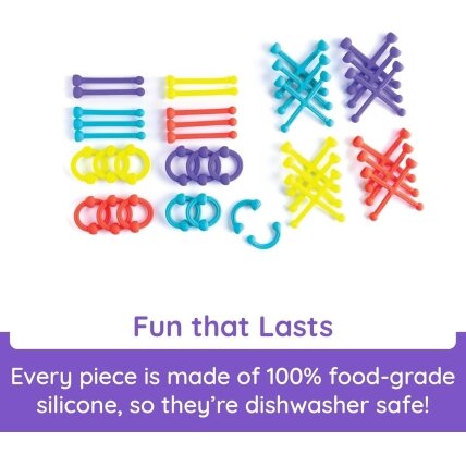 Fat Brain Toys Plip Kit – silikoninis konstruktorius 1