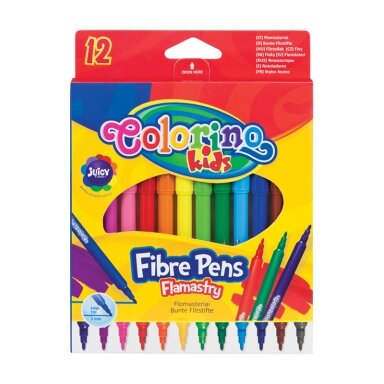 Flomasteriai COLORINO, 12 spalvų, 1 vnt. Flomasteriai COLORINO, 12 spalvų, 1 vnt.