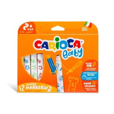 Flomasteriai mažyliams CARIOCA Flomasteriai mažyliams CARIOCA