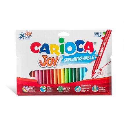 Flomasteriai CARIOCA JOY, 24 vnt. Flomasteriai CARIOCA JOY, 24 vnt.