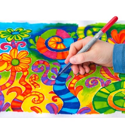 Flomasteriai STAEDTLER, dvipusiai, dvispalviai, 10 vnt. 6 Flomasteriai STAEDTLER, dvipusiai, dvispalviai, 10 vnt. 6