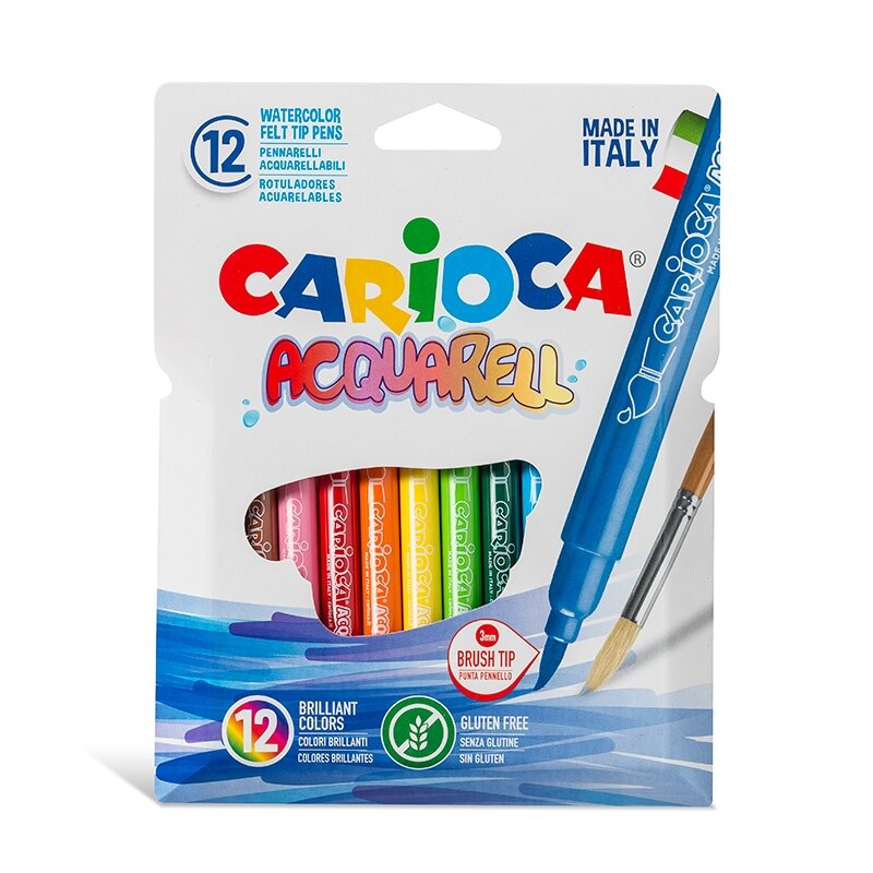 Flomasteriai CARIOCA akvareliniai Flomasteriai CARIOCA akvareliniai