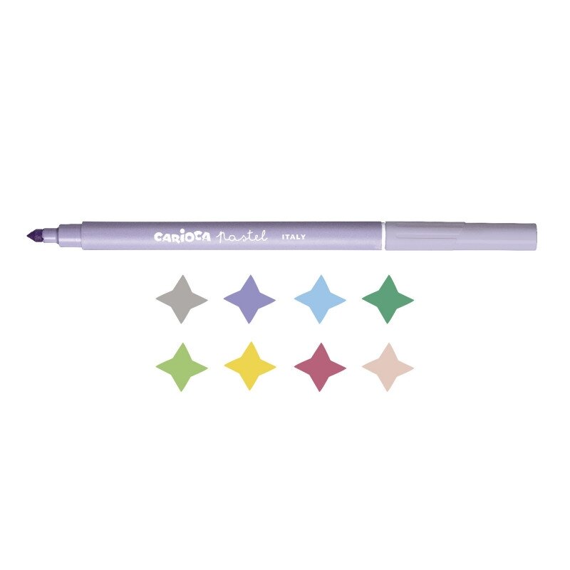 Flomasteriai CARIOCA PASTEL, 8 vnt. 1