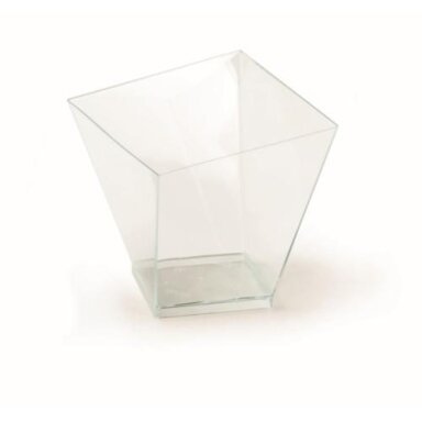 Furšetiniai indeliai CHARME, skaidrūs, PS, 120 ml, 6,5 x 6,5 cm, H 6,8 cm, 40 vnt Furšetiniai indeliai CHARME, skaidrūs, PS, 120 ml, 6,5 x 6,5 cm, H 6,8 cm, 40 vnt