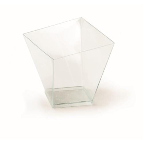 Furšetiniai indeliai CHARME, skaidrūs, PS, 120 ml, 6,5 x 6,5 cm,  H 6,8 cm, 40 vnt