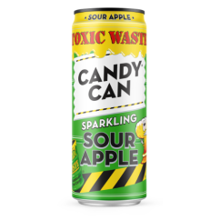 Gazuotas gaivusis gėrimas CANDY CAN x Toxic Waste Sour Apple, 0.33 l