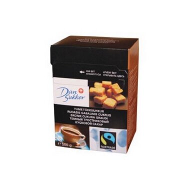 Gabalinis cukrus DAN SUKKER 500 g, rudas Gabalinis cukrus DAN SUKKER 500 g, rudas
