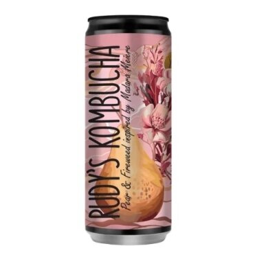 Gaivusis arbatos gėrimas RUDY'S Kombucha, kriaušių ir gauromečių skonio, 0,33 l , skardinė Gaivusis arbatos gėrimas RUDY'S Kombucha, kriaušių ir gauromečių skonio, 0,33 l , skardinė