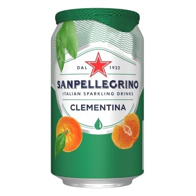 Gaivusis gazuotas gėrimas SAN PELLEGRINO Clementina, 0.33l, skardinė, D Gaivusis gazuotas gėrimas SAN PELLEGRINO Clementina, 0.33l, skardinė, D