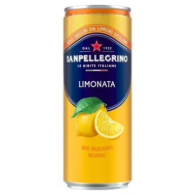 Gaivusis gazuotas gėrimas SAN PELLEGRINO Limonata, 0.33l, skardinė, D Gaivusis gazuotas gėrimas SAN PELLEGRINO Limonata, 0.33l, skardinė, D