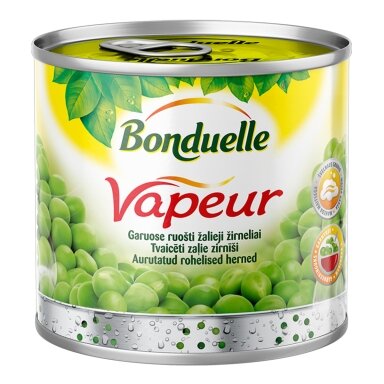 Garuose ruošti žirneliai BONDUELLE Vapeur, 425 ml