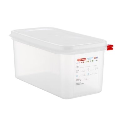 Gastro talpa AIRTIGHT GN1/3, su dangčiu, PP, 6 l, H 15 cm, vnt Gastro talpa AIRTIGHT GN1/3, su dangčiu, PP, 6 l, H 15 cm, vnt