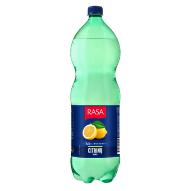 Gazuotas gaivusis gėrimas RASA, citrinų skonio, 2 l Gazuotas gaivusis gėrimas RASA, citrinų skonio, 2 l