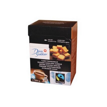 Gabalinis cukrus DAN SUKKER 500 g, rudas Gabalinis cukrus DAN SUKKER 500 g, rudas