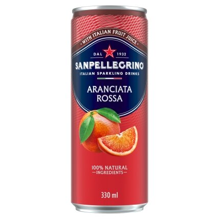 Gaivusis gazuotas gėrimas SAN PELLEGRINO Aranciata Rossa, 0.33l, skardinė, D Gaivusis gazuotas gėrimas SAN PELLEGRINO Aranciata Rossa, 0.33l, skardinė, D