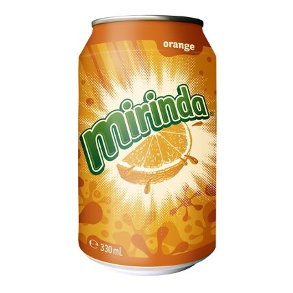 Gazuotas gėrimas MIRINDA Orange, 0,33 l, skardinė D Gazuotas gėrimas MIRINDA Orange, 0,33 l, skardinė D