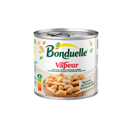 Garuose ruoštos baltosios pupos BONDUELLE VAPEUR, 425 ml