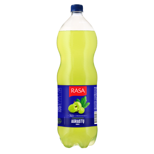 Gazuotas gaivusis gėrimas RASA, agrastų skonio, 2 l