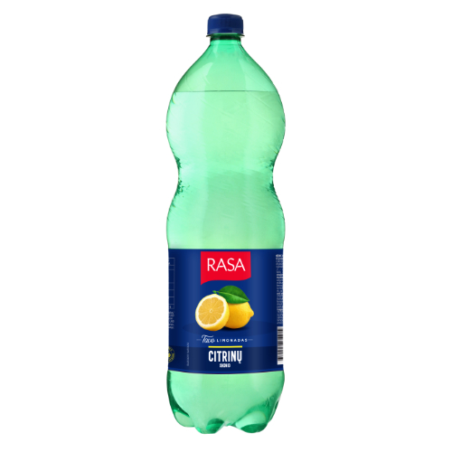 Gazuotas gaivusis gėrimas RASA, citrinų skonio, 2 l