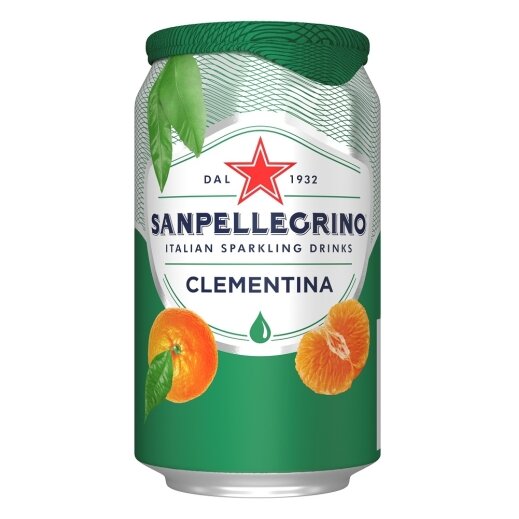 Gaivusis gazuotas gėrimas SAN PELLEGRINO Clementina, 0.33l, skardinė, D Gaivusis gazuotas gėrimas SAN PELLEGRINO Clementina, 0.33l, skardinė, D