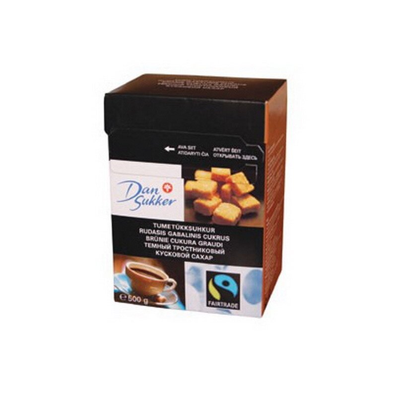 Gabalinis cukrus DAN SUKKER 500 g, rudas Gabalinis cukrus DAN SUKKER 500 g, rudas