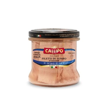 Gelsvauodegio tuno filė, CALLIPO, jūros vandenyje 150 g Gelsvauodegio tuno filė, CALLIPO, jūros vandenyje 150 g