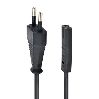 Gembird PC-184/2 Maitinimo kabelis C7, 1.8 m, EU maitinimo kištukas, Juoda Gembird PC-184/2 Maitinimo kabelis C7, 1.8 m, EU maitinimo kištukas, Juoda