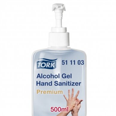 Gelinis rankų dezinfekantas TORK su pompa, 511103, 500 ml 2