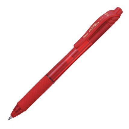Gelinis rašiklis PENTEL ENERGELX, 0.7 mm., raudona Gelinis rašiklis PENTEL ENERGELX, 0.7 mm., raudona