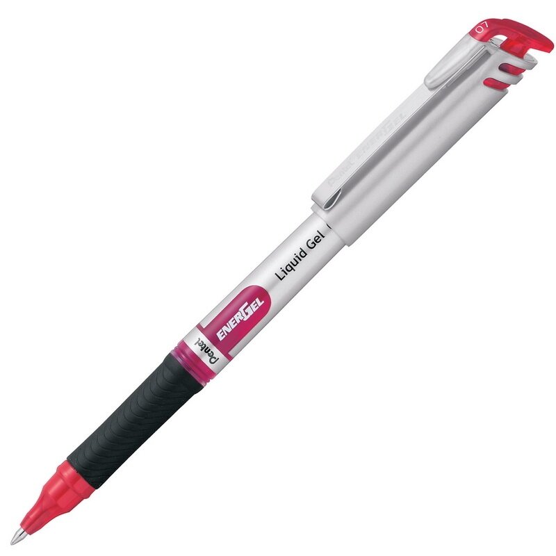 Gelinis rašiklis PENTEL ENERGEL BL17, 0,7 mm., raudona Gelinis rašiklis PENTEL ENERGEL BL17, 0,7 mm., raudona