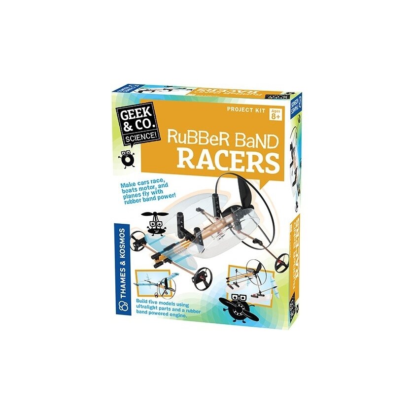 Geek&Co mokslinis rinkinys Rubber Band Racers 1 Geek&Co mokslinis rinkinys Rubber Band Racers 1