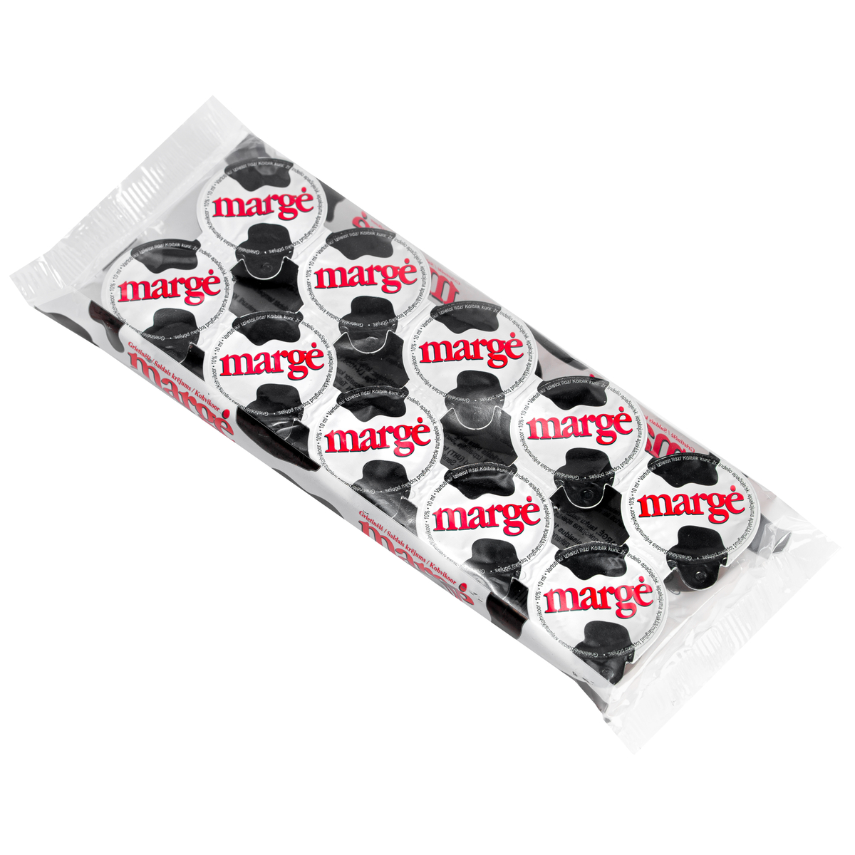 Grietinėlė kavai MARGĖ 10%, 10x10g 1