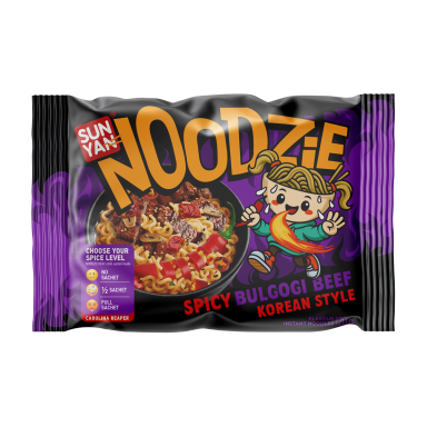 Greitai paruošiami makaronai SUN YAN Noodzie, jautienos "Bulgogi" skonio, 120 g Greitai paruošiami makaronai SUN YAN Noodzie, jautienos "Bulgogi" skonio, 120 g