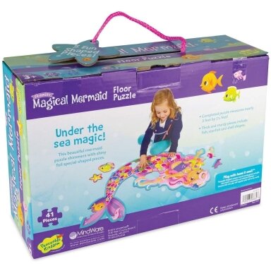 Grindų dėlionė „Magical Mermaid Floor Puzzle“