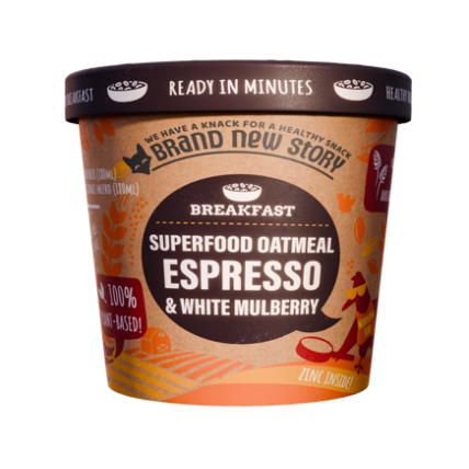 Greitai paruošiama avižinė košė su espresso kava ir baltuoju šilkmedžiu, 70 g Greitai paruošiama avižinė košė su espresso kava ir baltuoju šilkmedžiu, 70 g